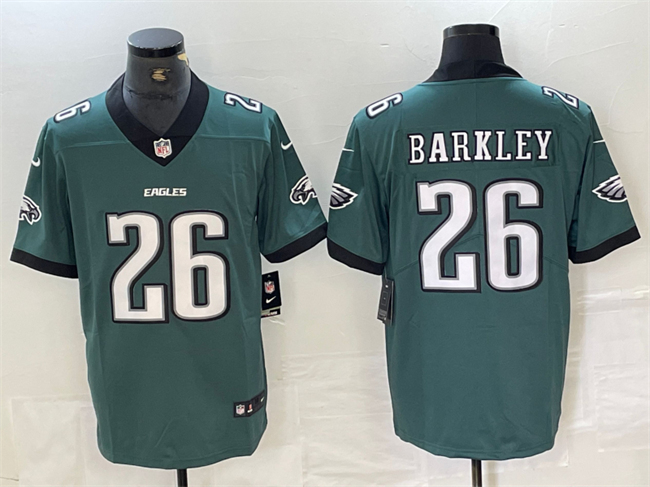 Men's Green Philadelphia Eagles #26 Saquon Barkley 2024 New Vapor Untouchable Limited Stitched Football Jersey